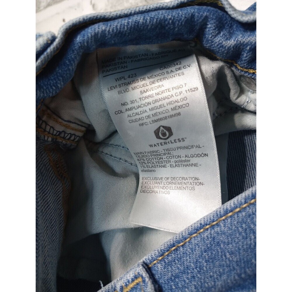 LEVI STRAUSS SIGNATURE Heritage High-Rise Distressed Straight Jeans - Picture 9 of 14